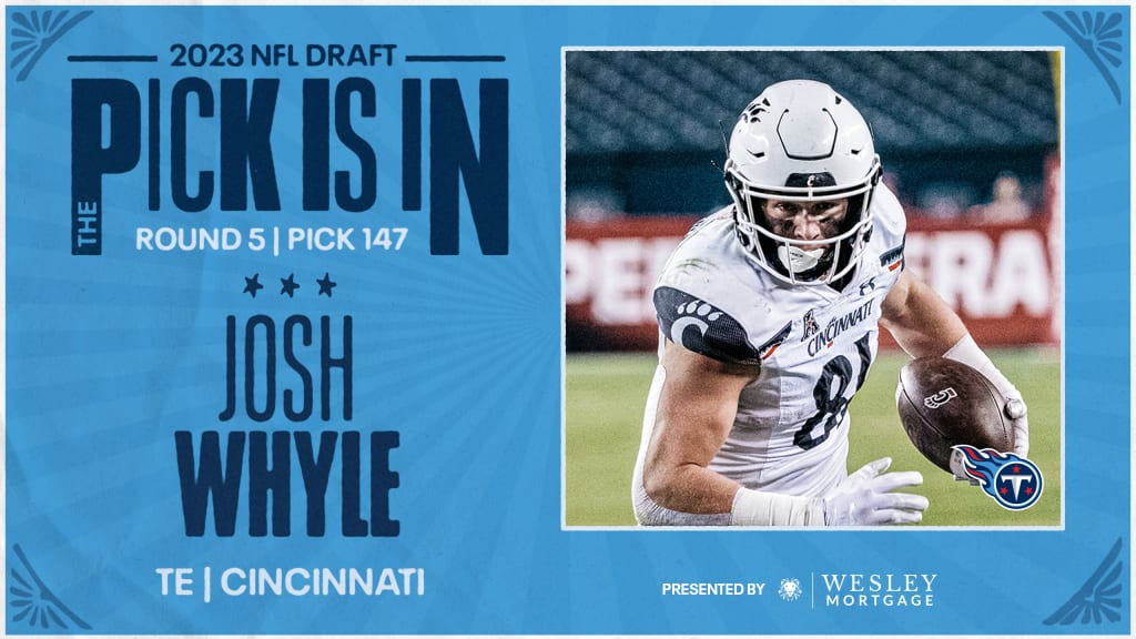 Titans Select Cincinnati TE Josh Whyle in Fifth Round of