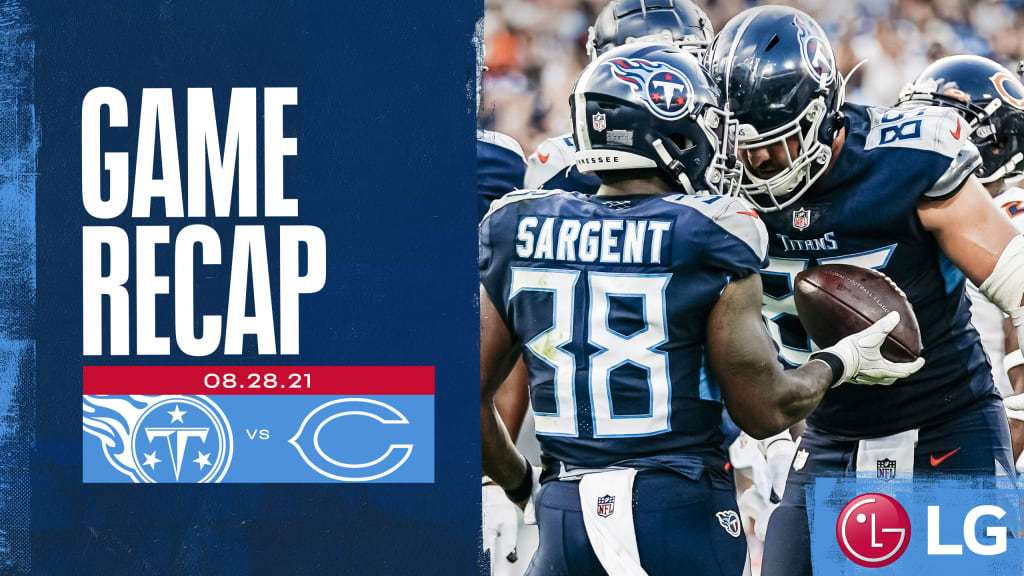 Tennessee Titans 2021 preseason: 2-1 record with loss to Chicago Bears