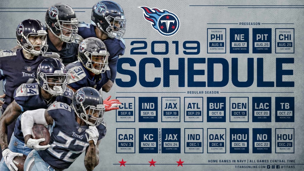 Titans Release 2019 Schedule