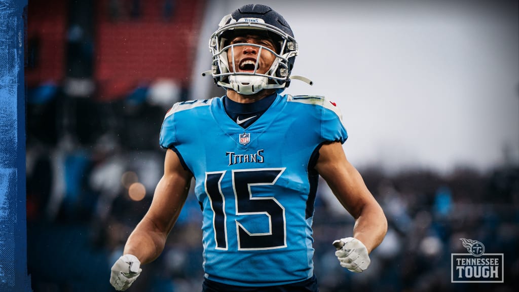 FILE - Tennessee Titans wide receiver Nick Westbrook-Ikhine leaves the  field after a win over the San Francisco 49ers in an NFL football game  Thursday, Dec. 23, 2021, in Nashville, Tenn. Finding