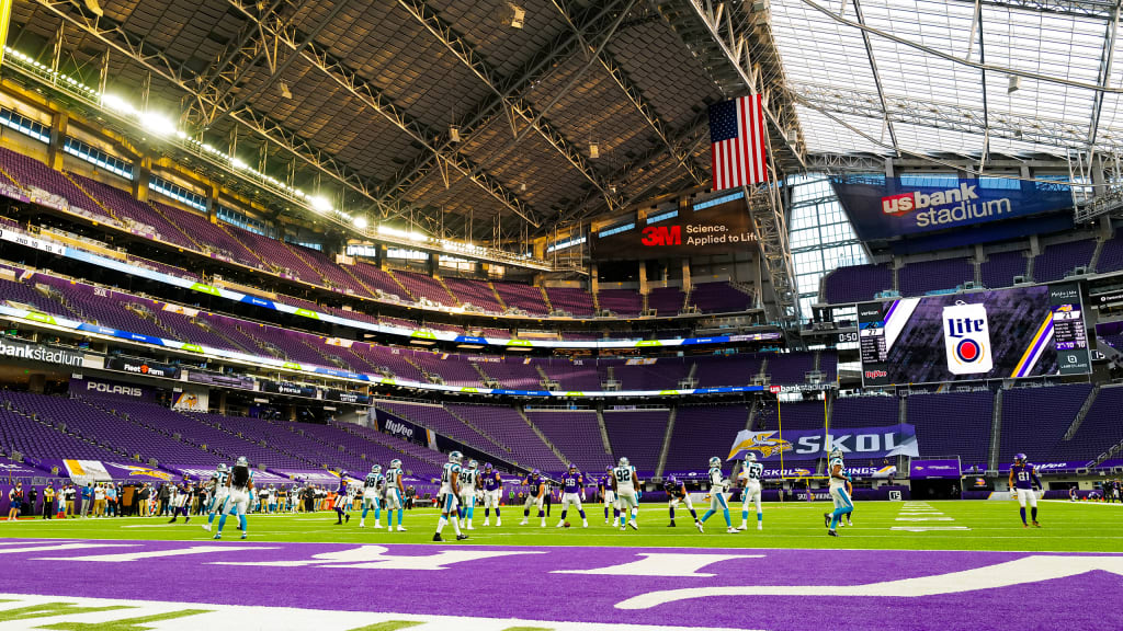 Absence of fans inside, outside U.S. Bank Stadium makes for eerily