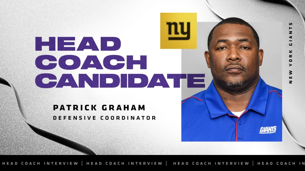 New York Giants on X: We have completed a head coach interview with  Assistant Head Coach/Defensive Coordinator Patrick Graham Details:    / X