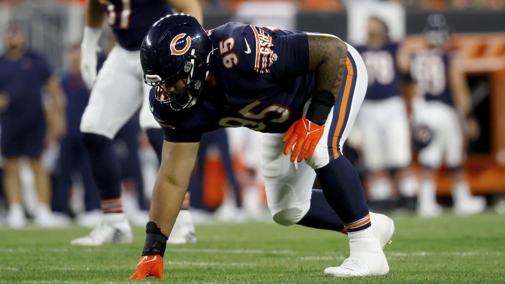 Minnesota Vikings defensive tackle Khyiris Tonga (95) walks off the field  against the Detroit Lions during an NFL football game, Sunday, Dec. 11,  2022, in Detroit. (AP Photo/Rick Osentoski Stock Photo - Alamy