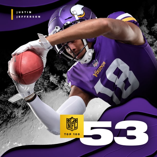 Justin Jefferson Ranks #2 on NFL's Top-100 - Vikings Central