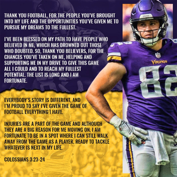 Vikings tight end Ben Ellefson announces unexpected retirement at 26 -  Sports Illustrated Minnesota Sports, News, Analysis, and More