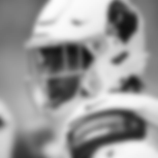 Arizona Cardinals linebacker BJ Ojulari (18) during the Week 7 regular season game between the Arizona Cardinals and the Seattle Seahawks on Sunday, Oct 22, 2023 in Seattle, WA.