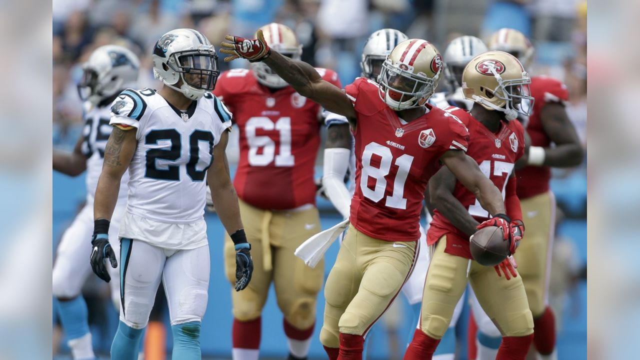 Newton sets TD passing mark, Panthers down 49ers 46-27