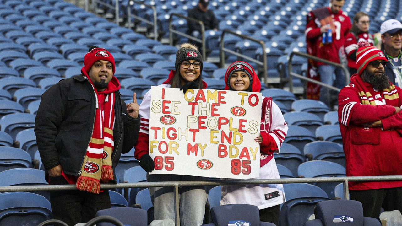 All whites under the Lumen Field - San Francisco 49ers