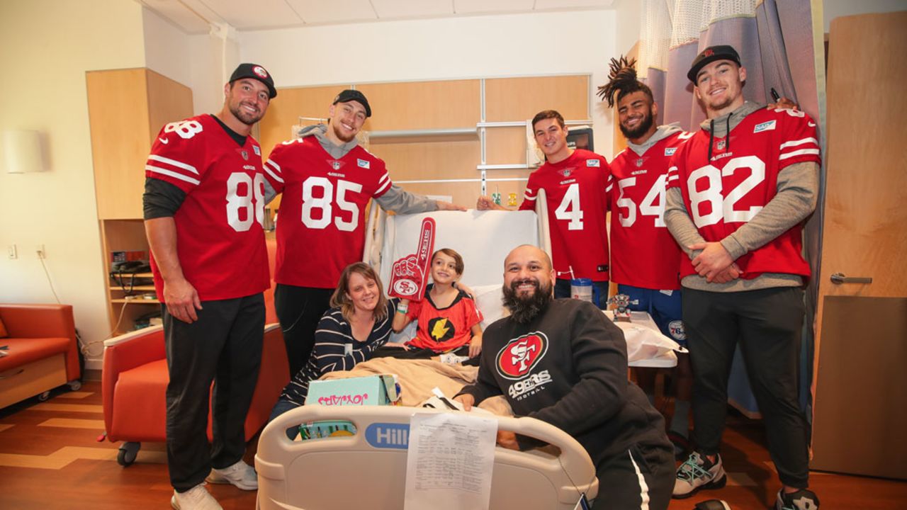 George Kittle Brightens Day for Children's Hospital Patients