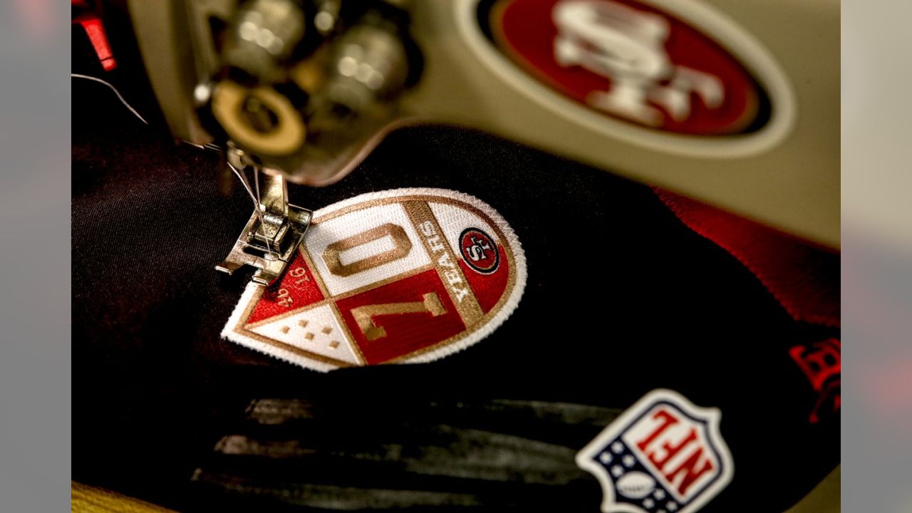Detail Photos of 49ers 70th Anniversary Uniform Patch
