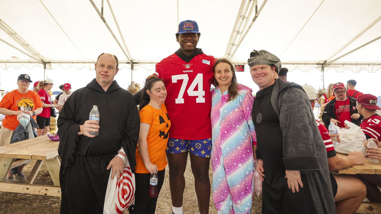 Off the Field: 49ers Players Embrace Halloween Spirit at Pumpkin