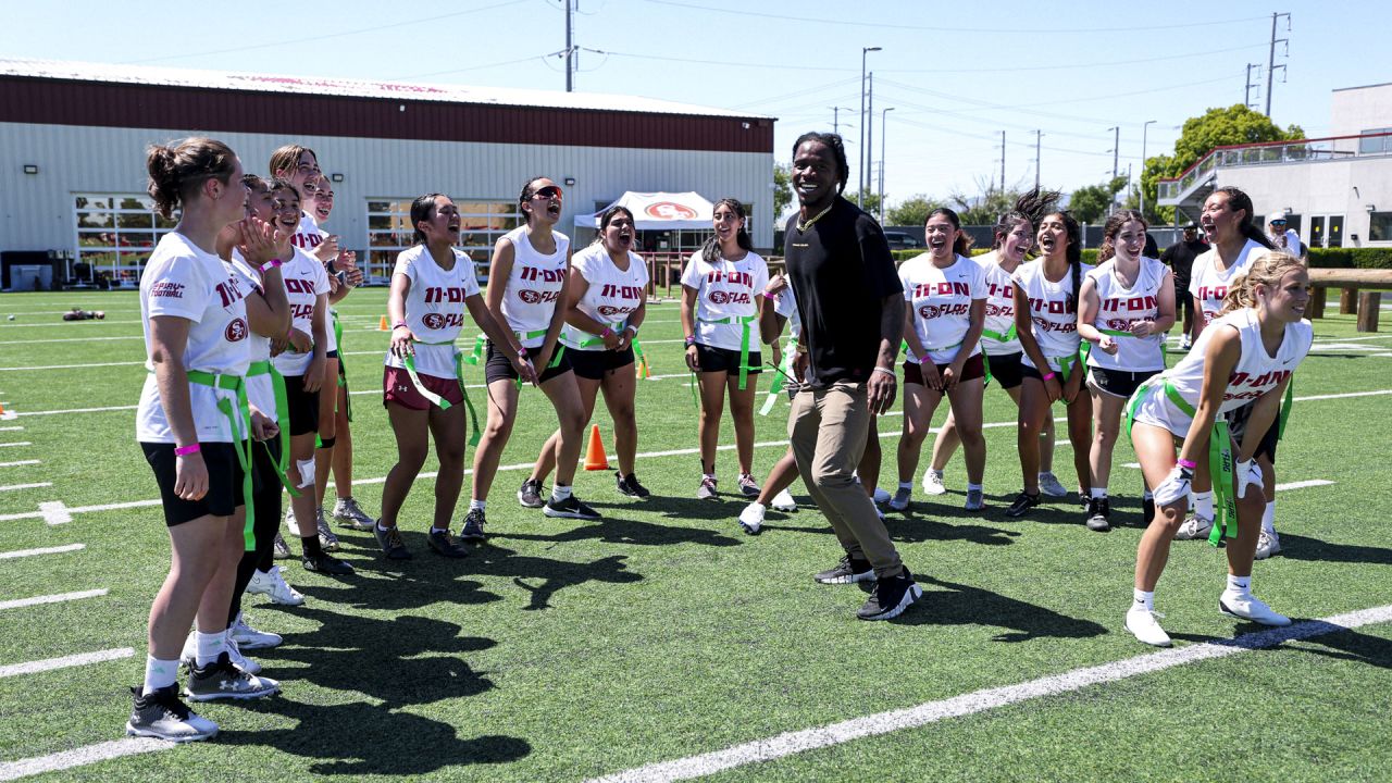 49ers PREP Hosts Second-Annual Girls Flag Football Skills Camp 