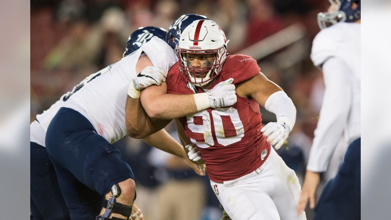 49ers Face Swap: DeForest Buckner and Solomon Thomas, 2 defensive linemen  1 offensive photo 