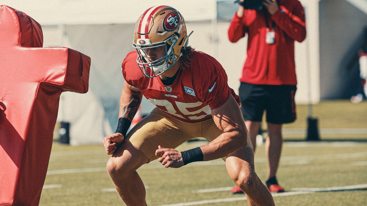 49ers receiver Brandon Aiyuk is emerging as a star in training