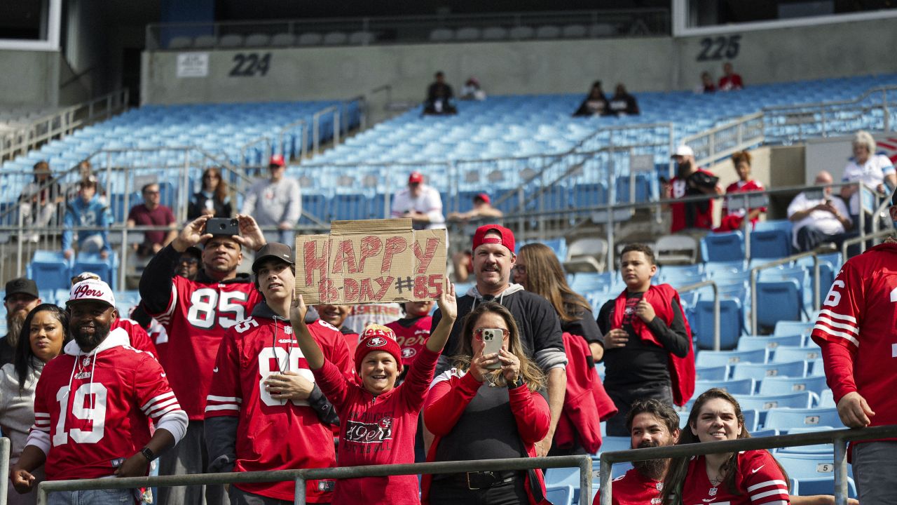 49ers fans taking over Bank of America Stadium in Week 5