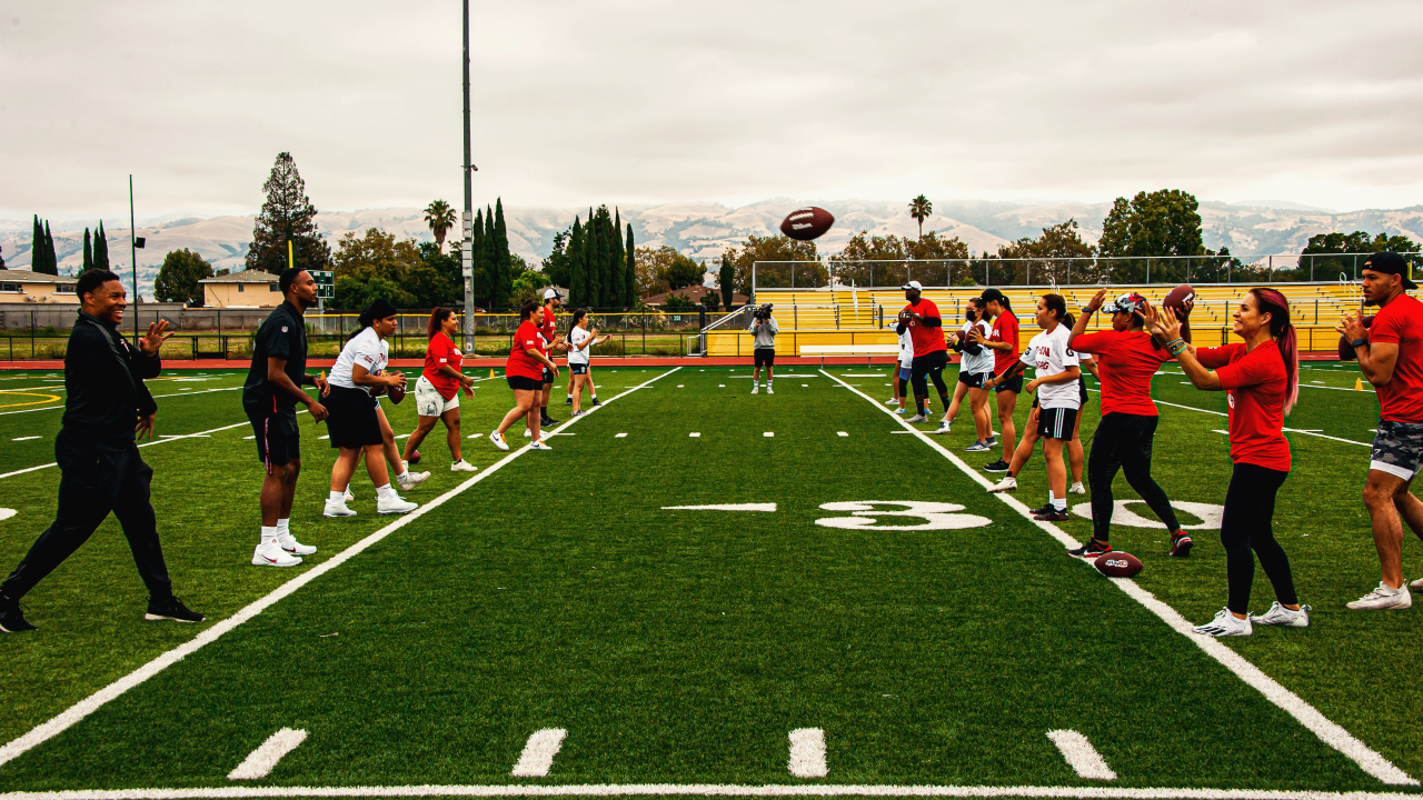 49ers PREP Hosts Girls Flag Football Jamboree Fueled by Gatorade