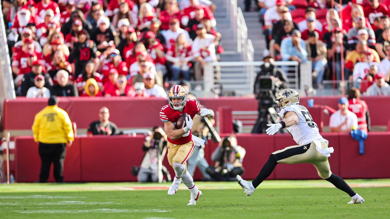 New Orleans Saints vs. San Francisco 49ers. Fans support on NFL