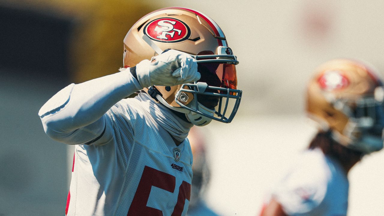 San Francisco 49ers' Brandon Aiyuk takes part during the NFL team's  football training camp in Santa Clara, Calif., Wednesday, July 26, 2023.  (AP Photo/Jeff Chiu Stock Photo - Alamy