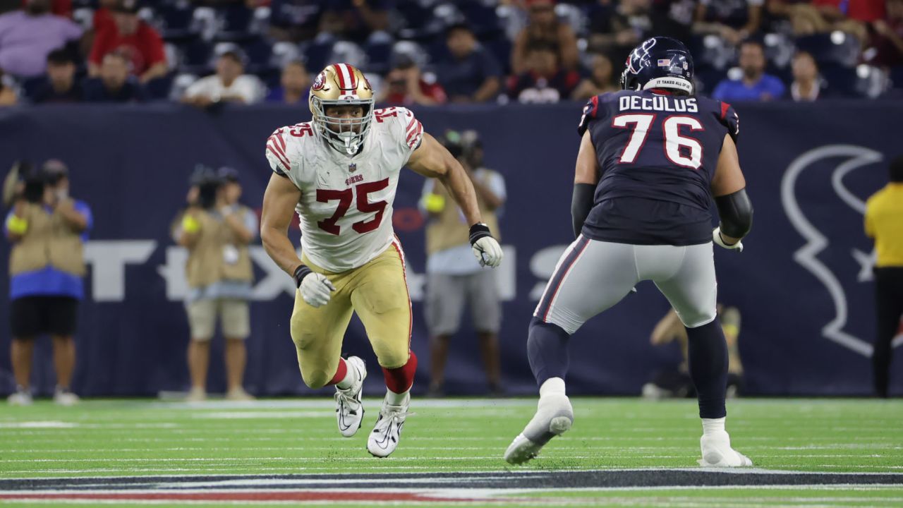 The Houston Texans are taking on the San Francisco 49ers in Game 3