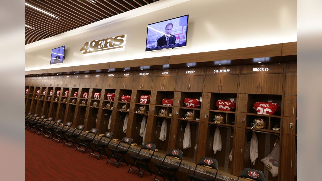 49ers Unveil Levi's Stadium Locker Room