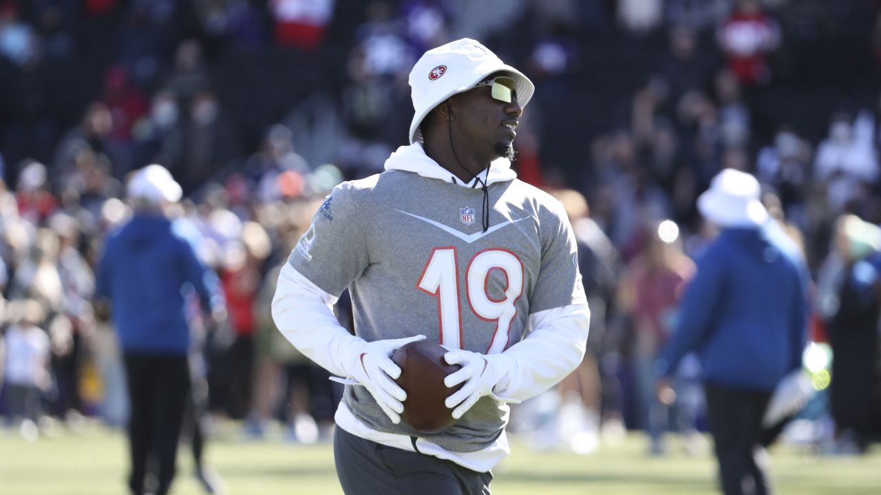 Las Vegas, Nevada, USA. 5th Feb, 2022. San Francisco 49ers wide receiver Deebo  Samuel (19) during the NFC Pro Bowl Practice at Las Vegas Ballpark in Las  Vegas, Nevada. Darren Lee/CSM/Alamy Live