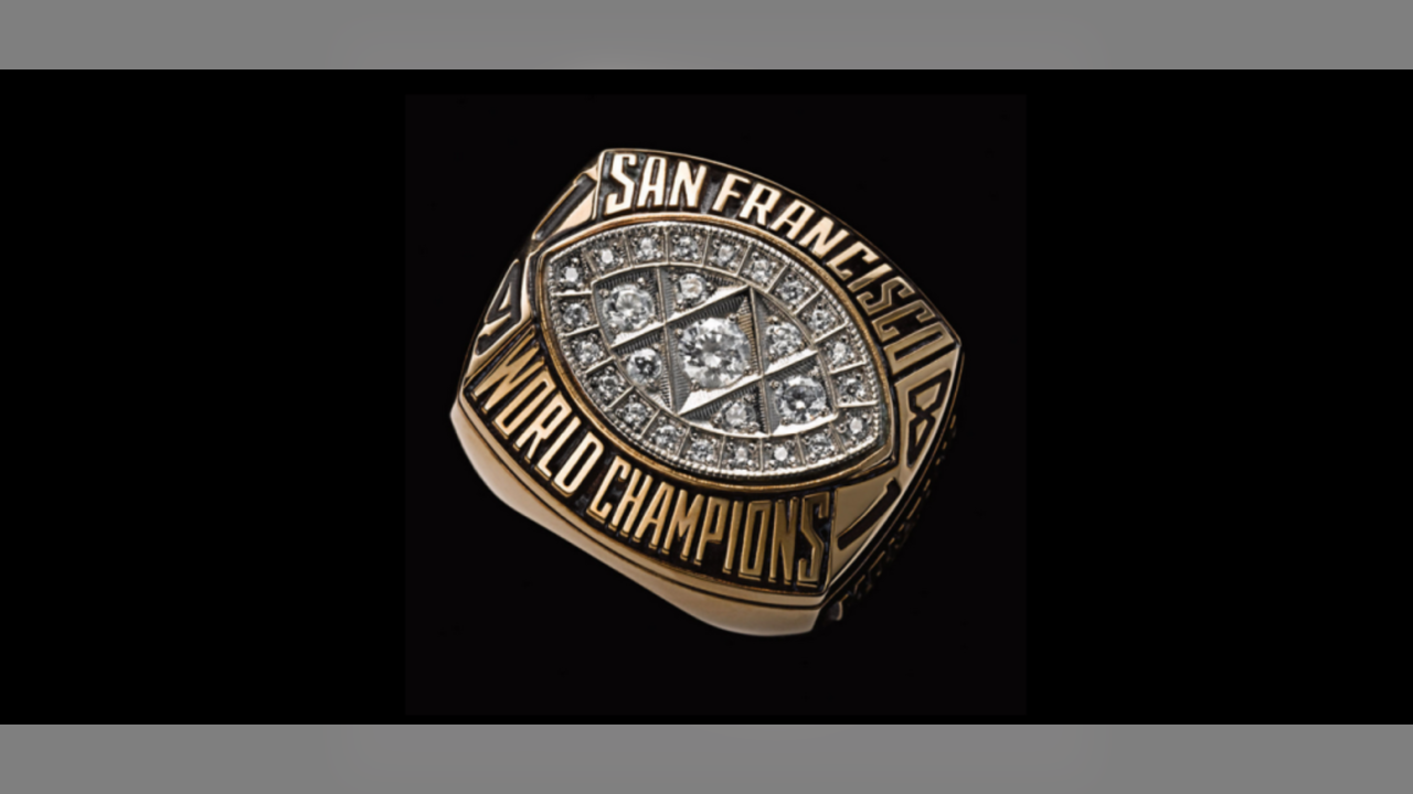 San Francisco 49ers 1981 Joe Montana Super Bowl NFL championship ring - MVP  Ring