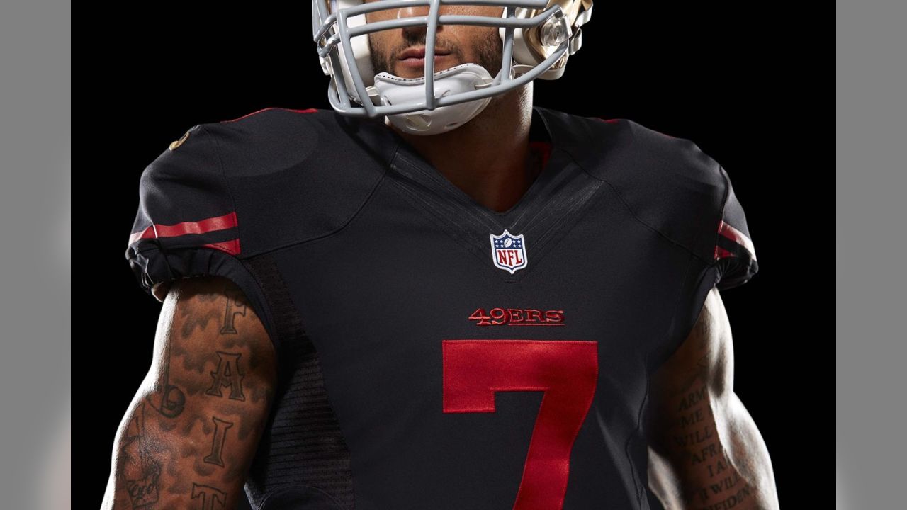 forty niners black jersey