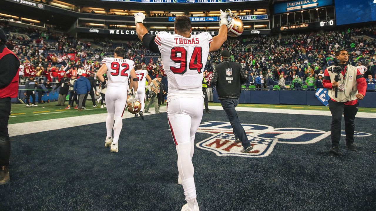 49ers Celebrate Win over Seattle Seahawks as NFC West Champions