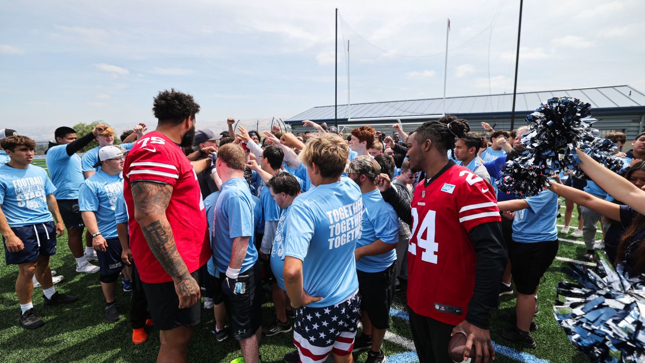 Off the Field: 49ers Players Coach 2023 Football Camp for the