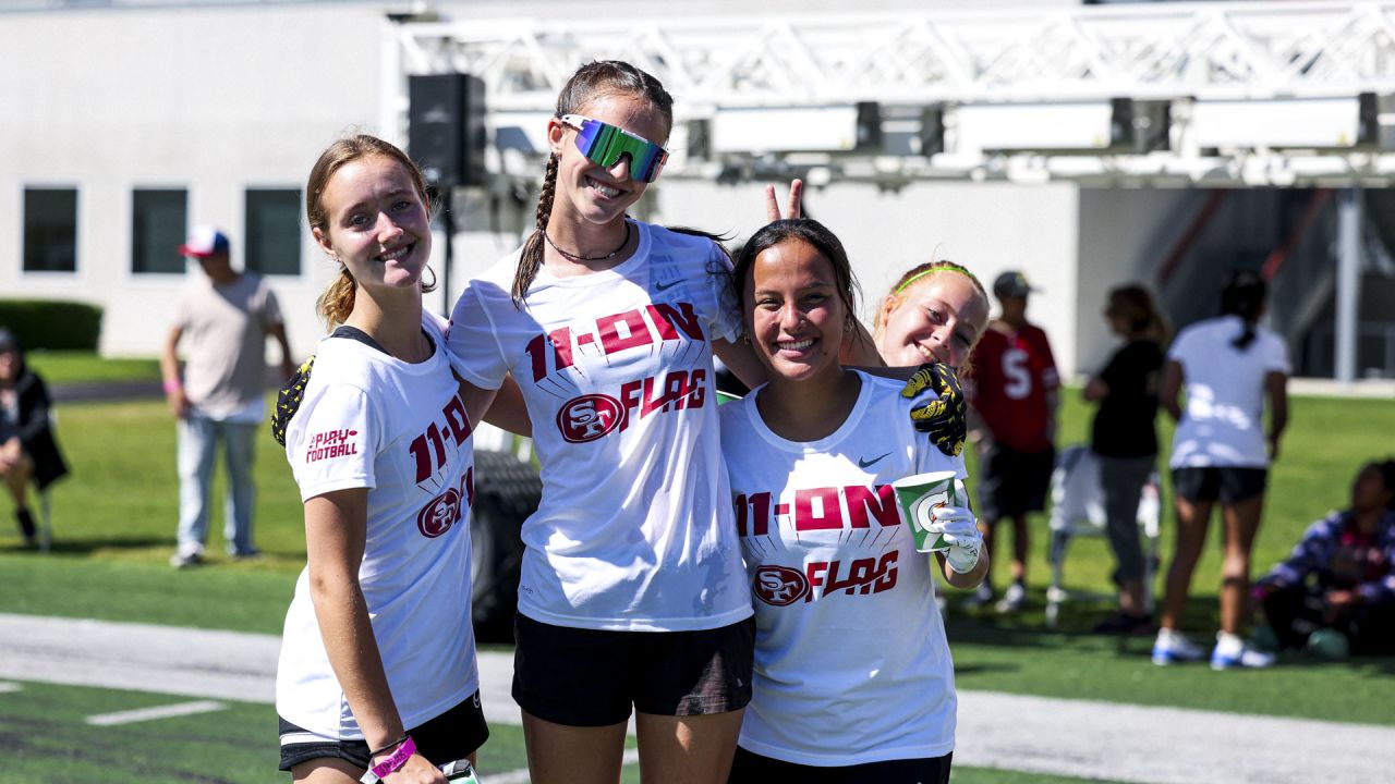 49ers PREP Hosts Girls Flag Football Skills Camp Powered by Gatorade