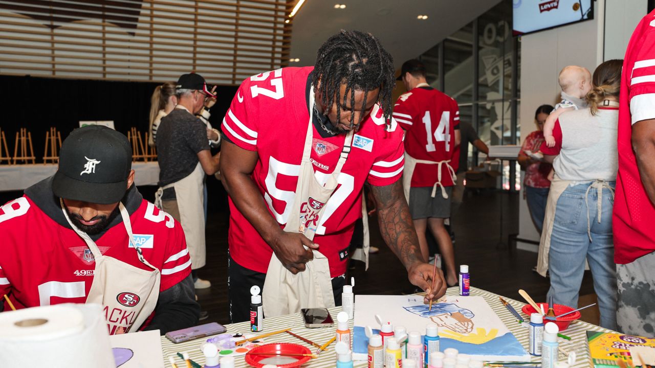 Off the Field: 49ers Players Join Cancer Warriors for Art Therapy 🎨