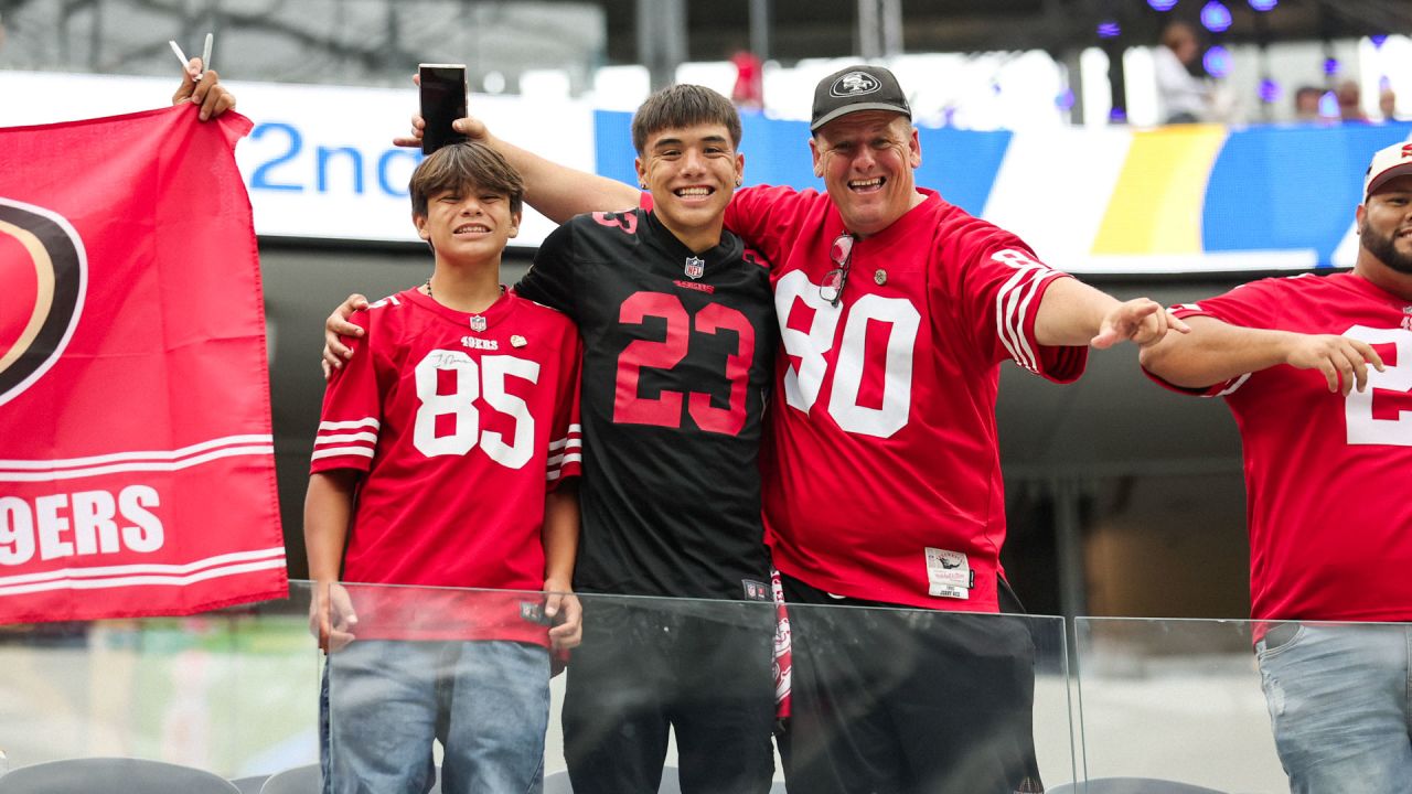 49ers fans TOOK OVER the Rams Stadium and painted it red 