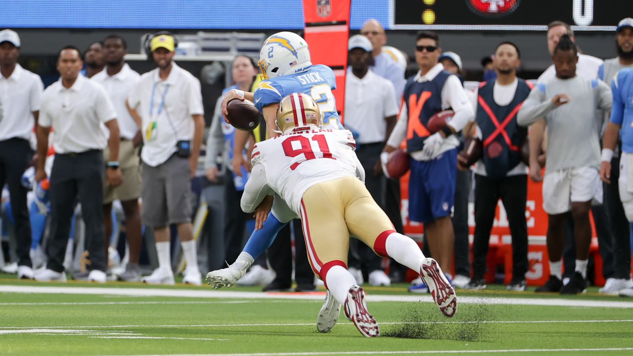 Photo: SAN FRANCISCO 49ERS VS SAN DIEGO CHARGERS - SXP2006101524 