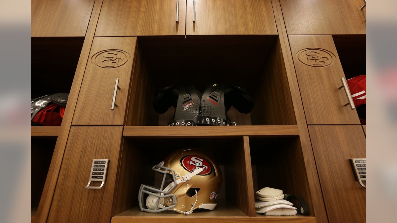 Lids San Francisco 49ers Imperial 14 x 18 Custom Print Locker Room