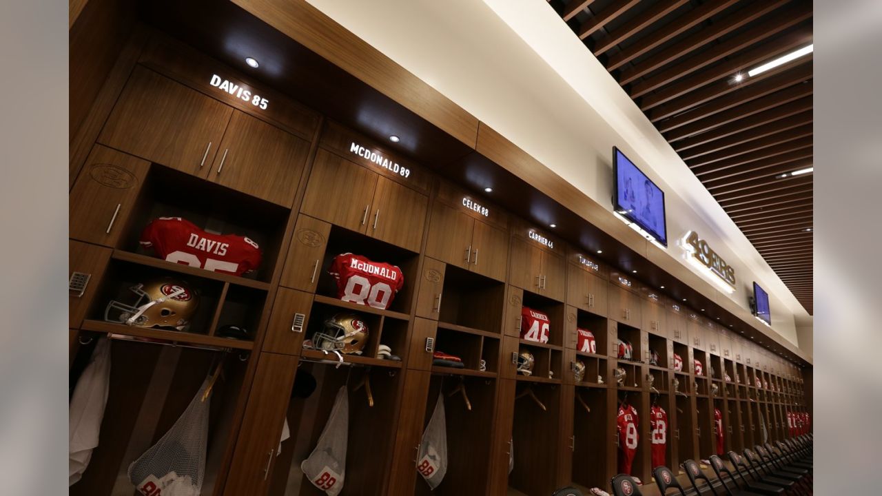 49ers Unveil Levi's Stadium Locker Room