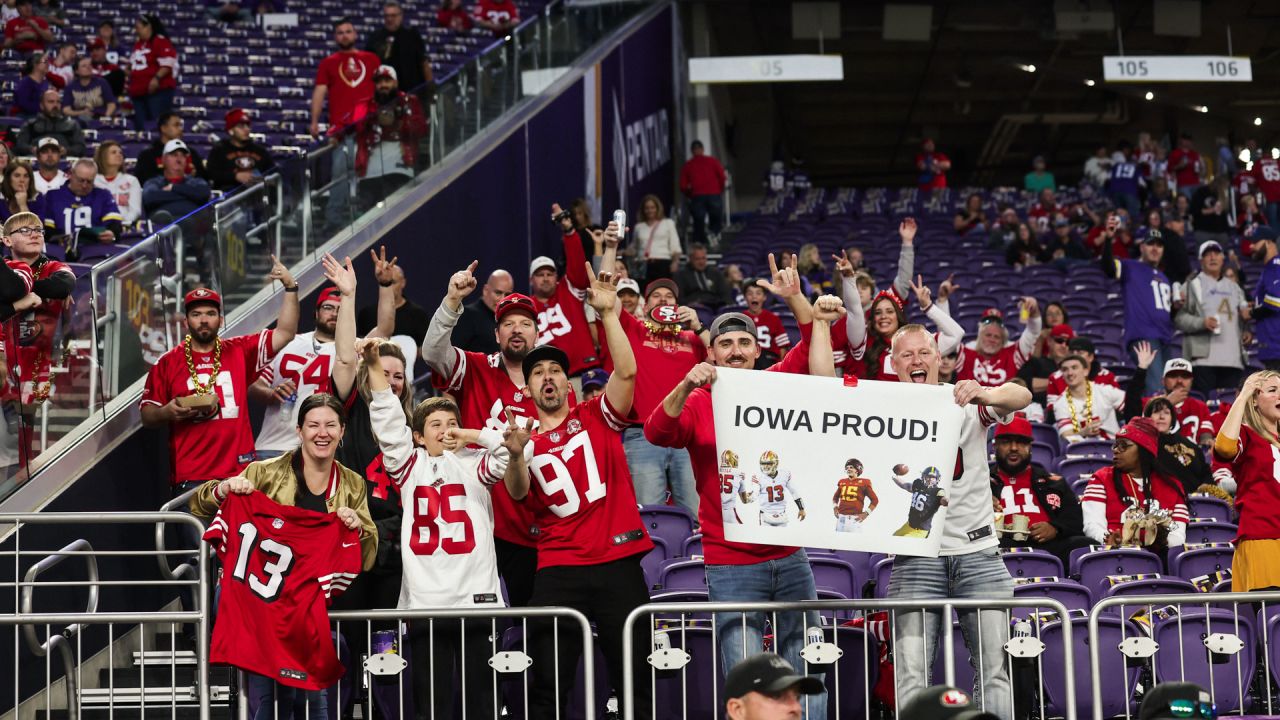 49ers Faithful Cheer on the Team at U.S. Bank Stadium 📣