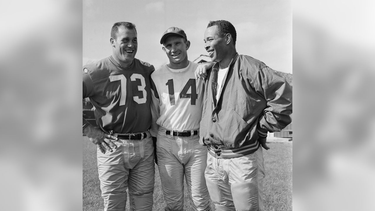 Million Dollar Backfield 49ers Throwback TK Suspension Full-Size Authentic  On-Field Helmet Signed By (4) with John Henry Johnson, Hugh McElhenny, Joe  Perry & Y. A. Tittle (PSA)