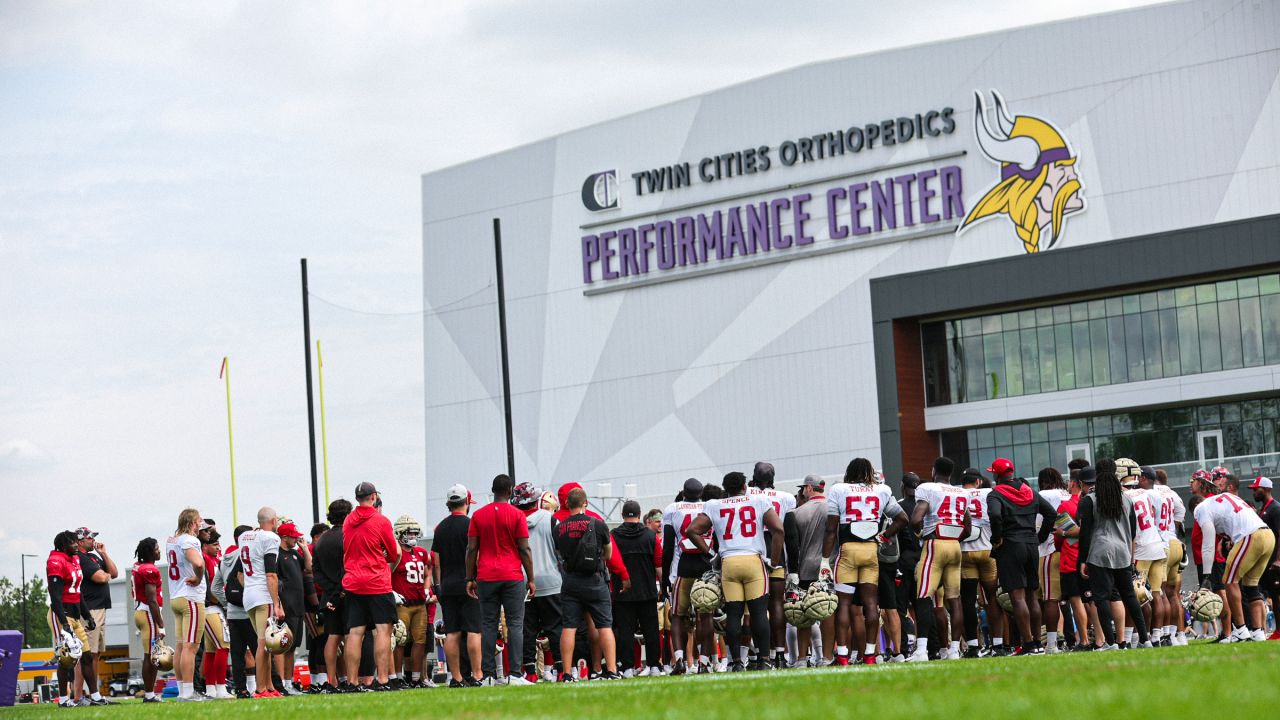 Sights and sounds from the first 49ers-Vikings joint practice