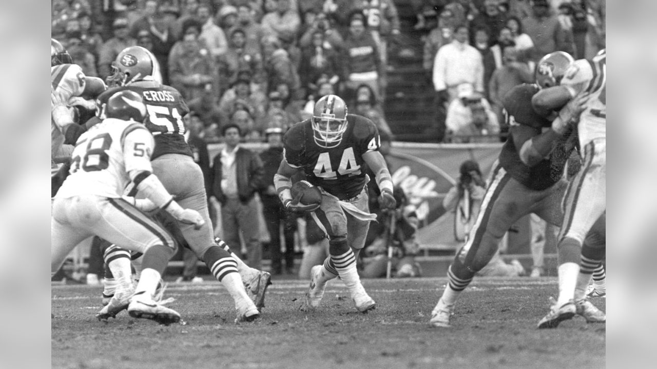 Tom Rathman (#44) and Roger Craig (#33) 49ers