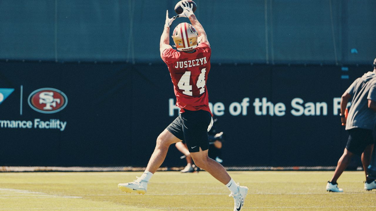 San Francisco 49ers' Brandon Aiyuk takes part during the NFL team's  football training camp in Santa Clara, Calif., Wednesday, July 26, 2023.  (AP Photo/Jeff Chiu Stock Photo - Alamy