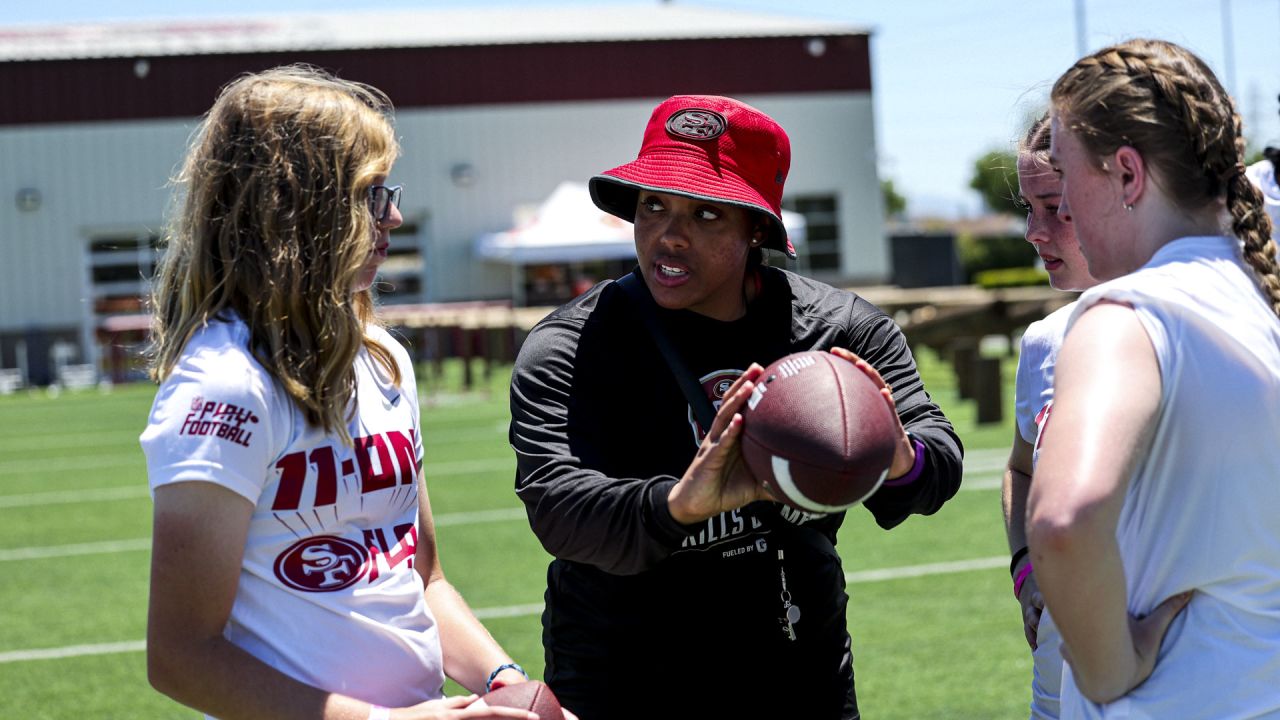 Off the Field: 49ers Players Coach Girls Flag Football 