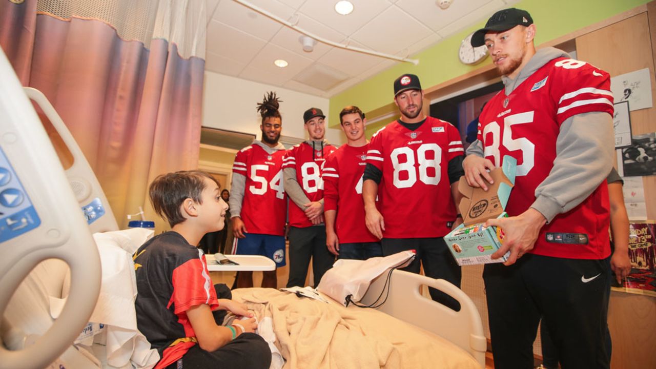 George Kittle Brightens Day for Children's Hospital Patients