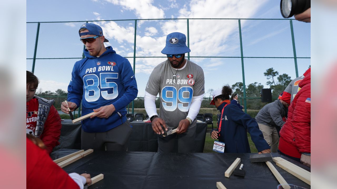 San Francisco 49ers - George Kittle has been named one of three finalists  for the NFL's 12th annual Salute to Service Award 