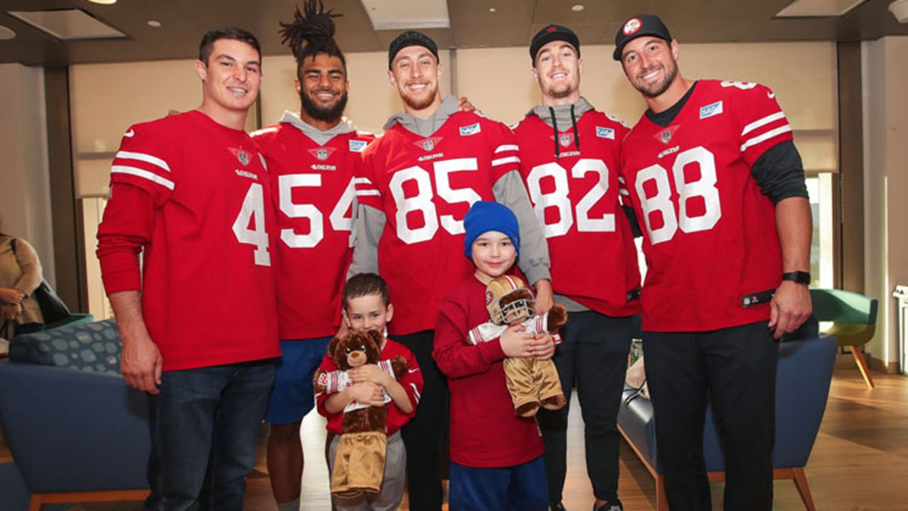 George Kittle Brightens Day for Children's Hospital Patients