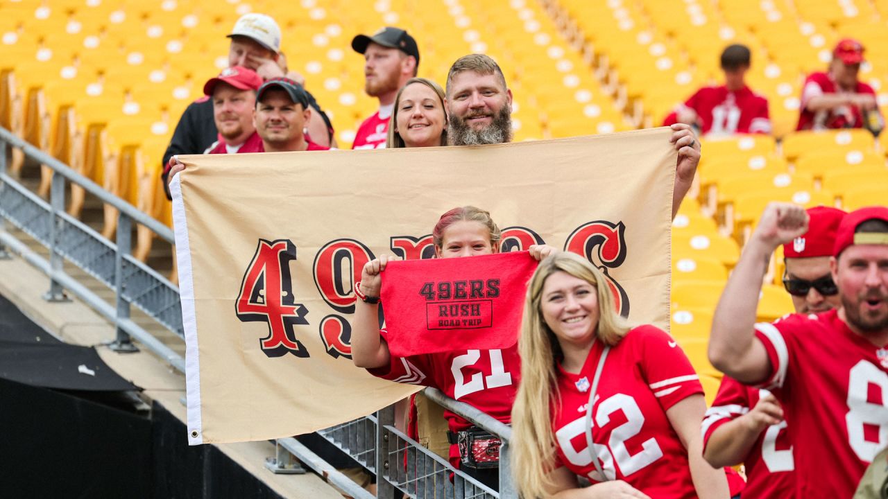 49ers fans TOOK OVER the Rams Stadium and painted it red 