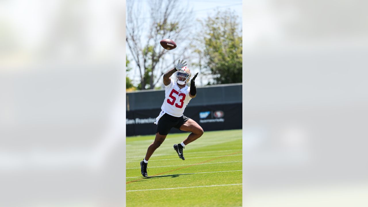 San Francisco 49ers' Avery Young takes part in an NFL football rookie  minicamp session in Santa Clara, Calif., Friday, May 12, 2023. (AP  Photo/Jeff Chiu Stock Photo - Alamy