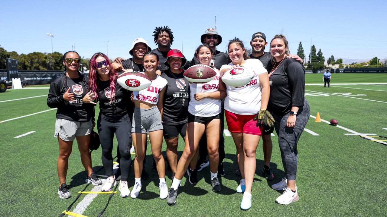 Off the Field: 49ers Players Coach Girls Flag Football 