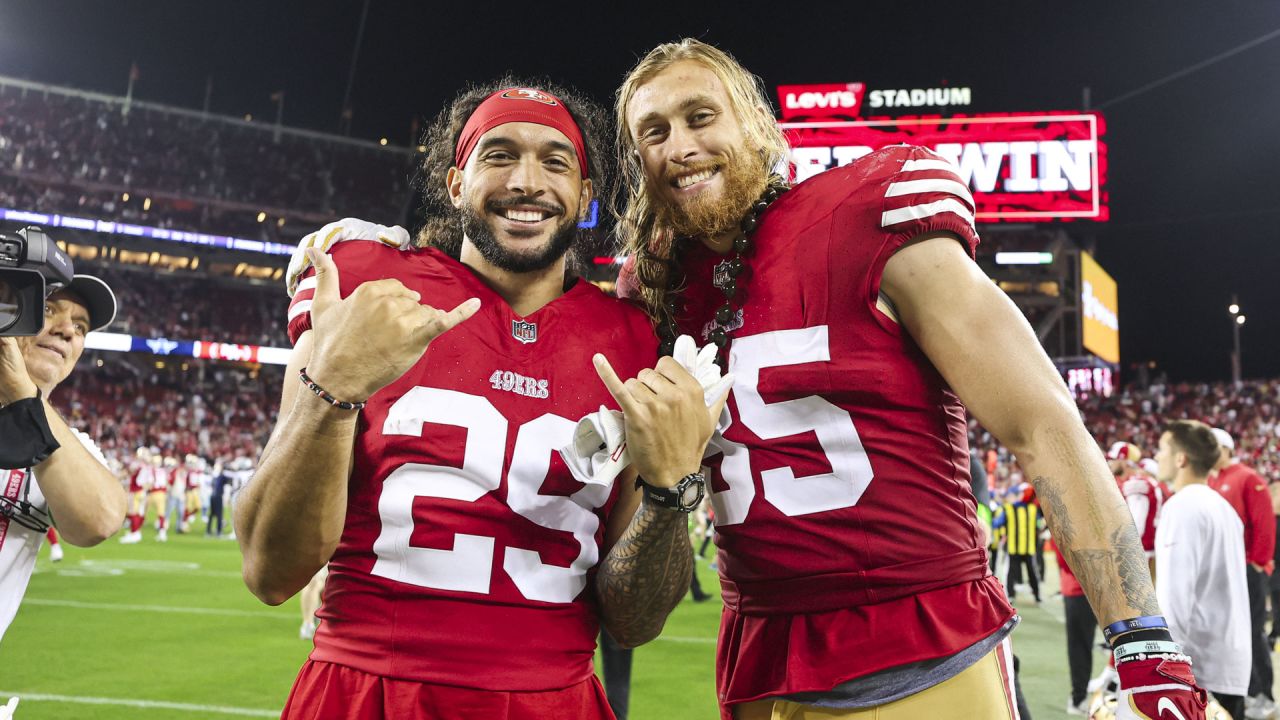 Fans can buy a 49ers George Kittle National Tight End Day shirt at Levi's  Stadium this weekend