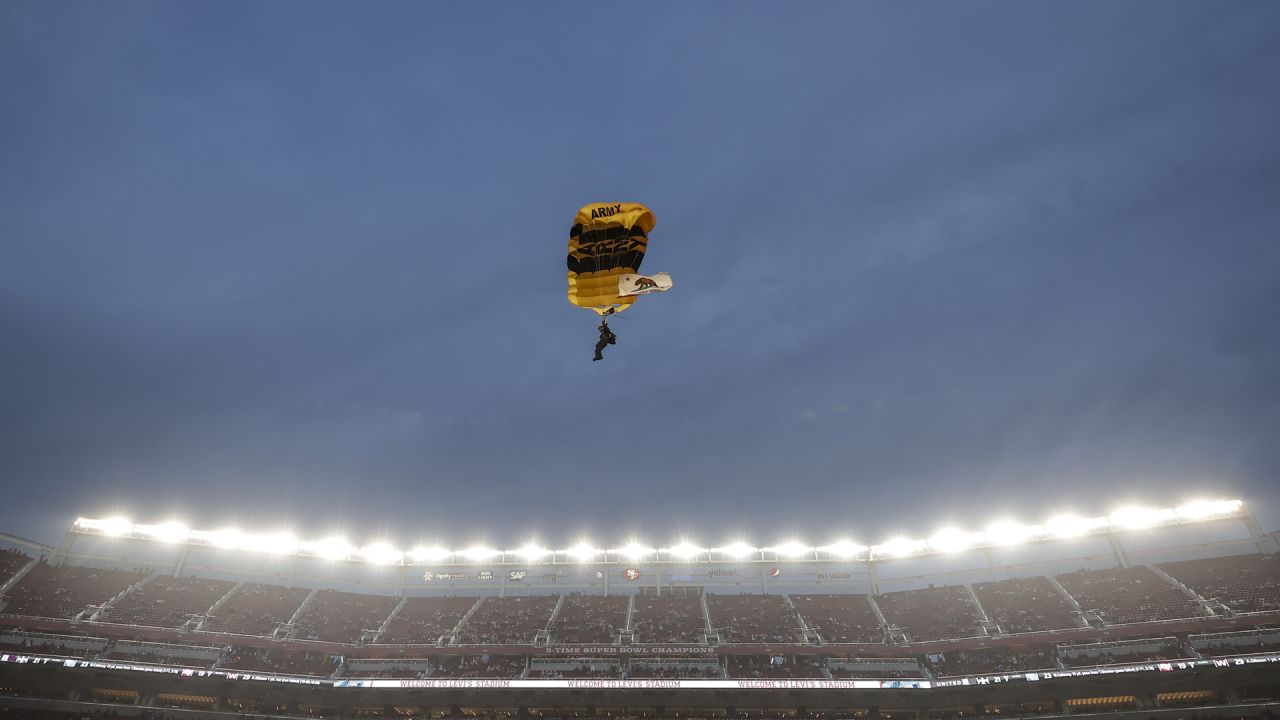 Parachute into Miche Football Stadium at the United States