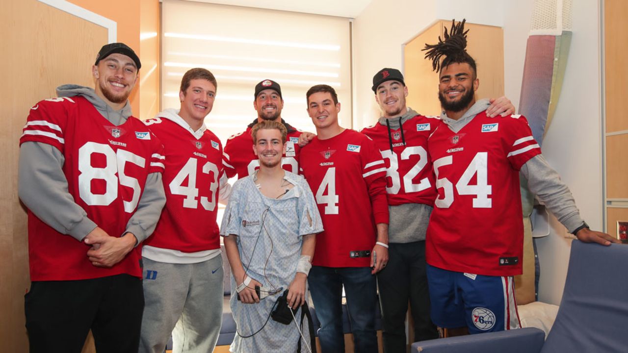 George Kittle Brightens Day for Children's Hospital Patients